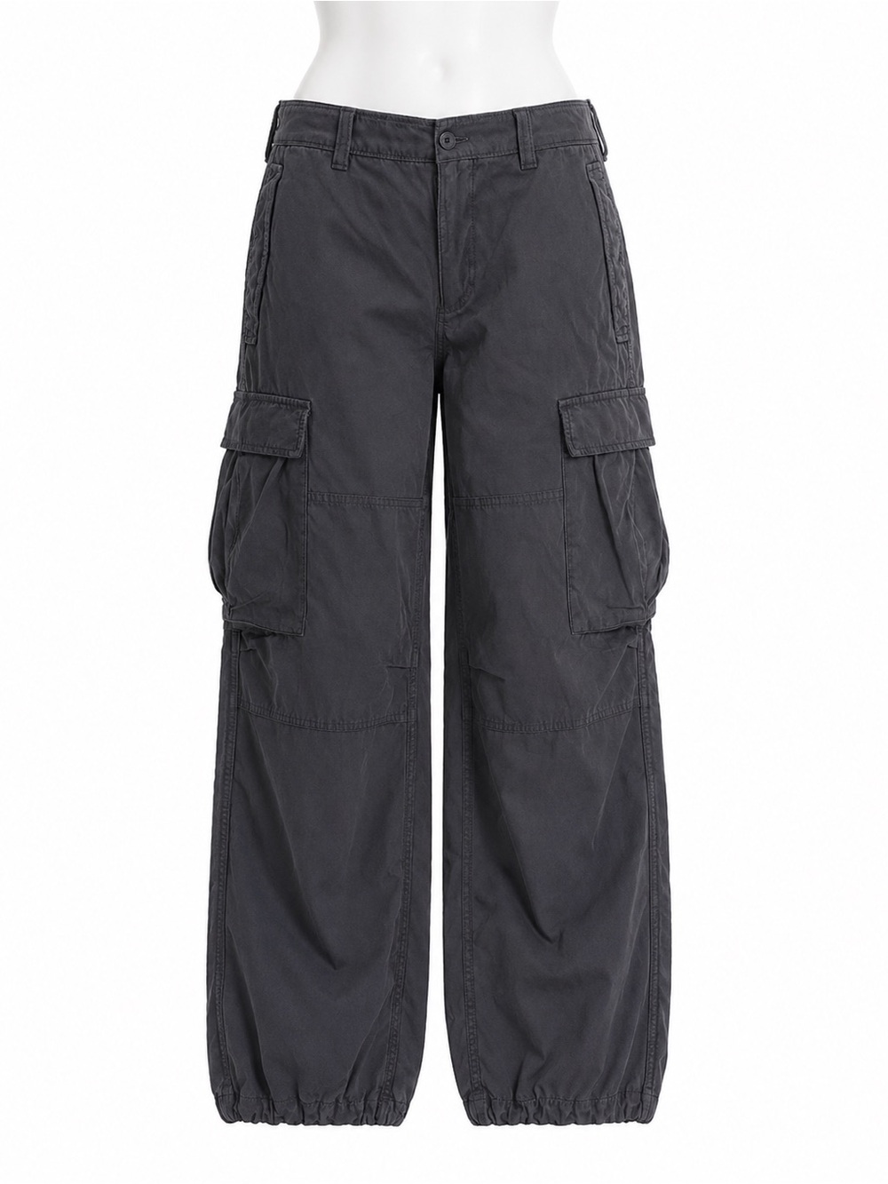 Size 4 TNA Aritzia Women’s Trooper Cargo Pants Charcoal Gray Utility Parachute